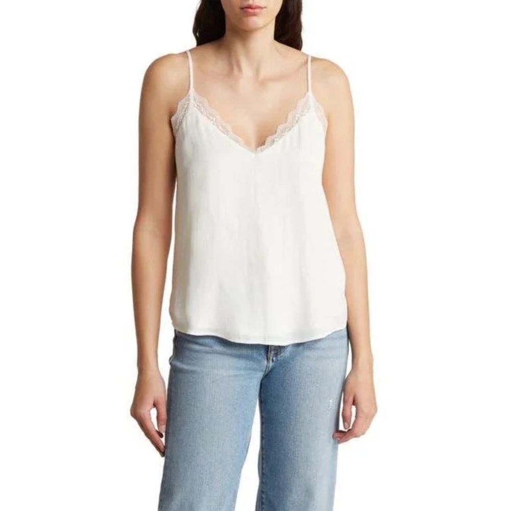 Melrose and Market White Lace Accent Blouse